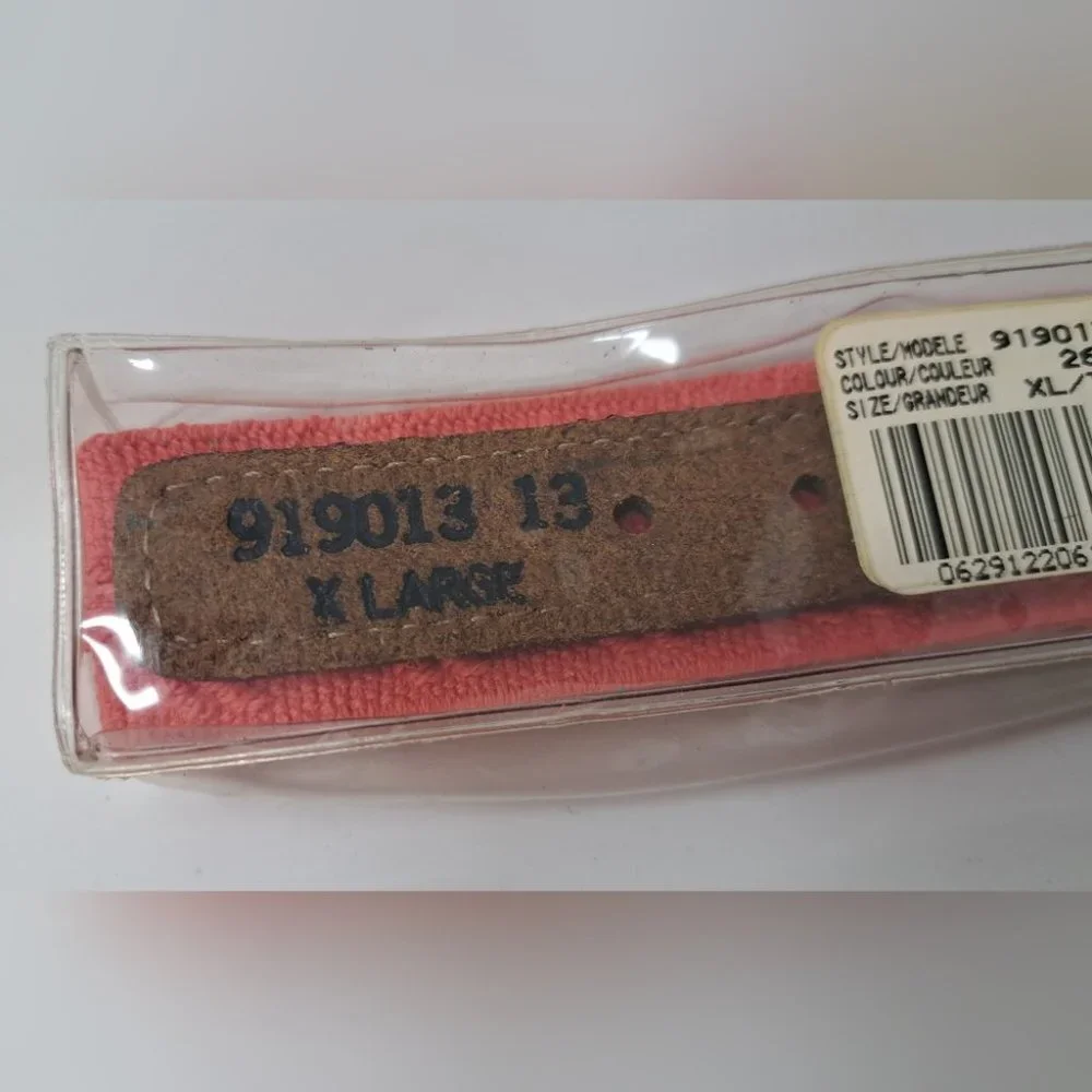 NWT Izod Club Men's Belt Light Red Stretchy Vintage 80s 70s Size XL